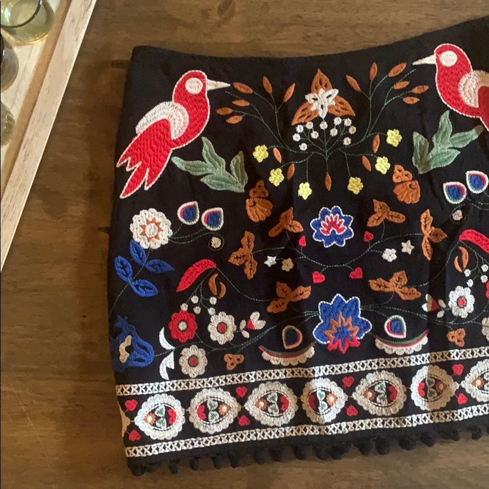 Umgee Embroidered Skirt